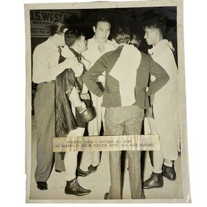 MAX BAER Boxer Referee Photograph World Heavyweight Champion Marino Collins 1920